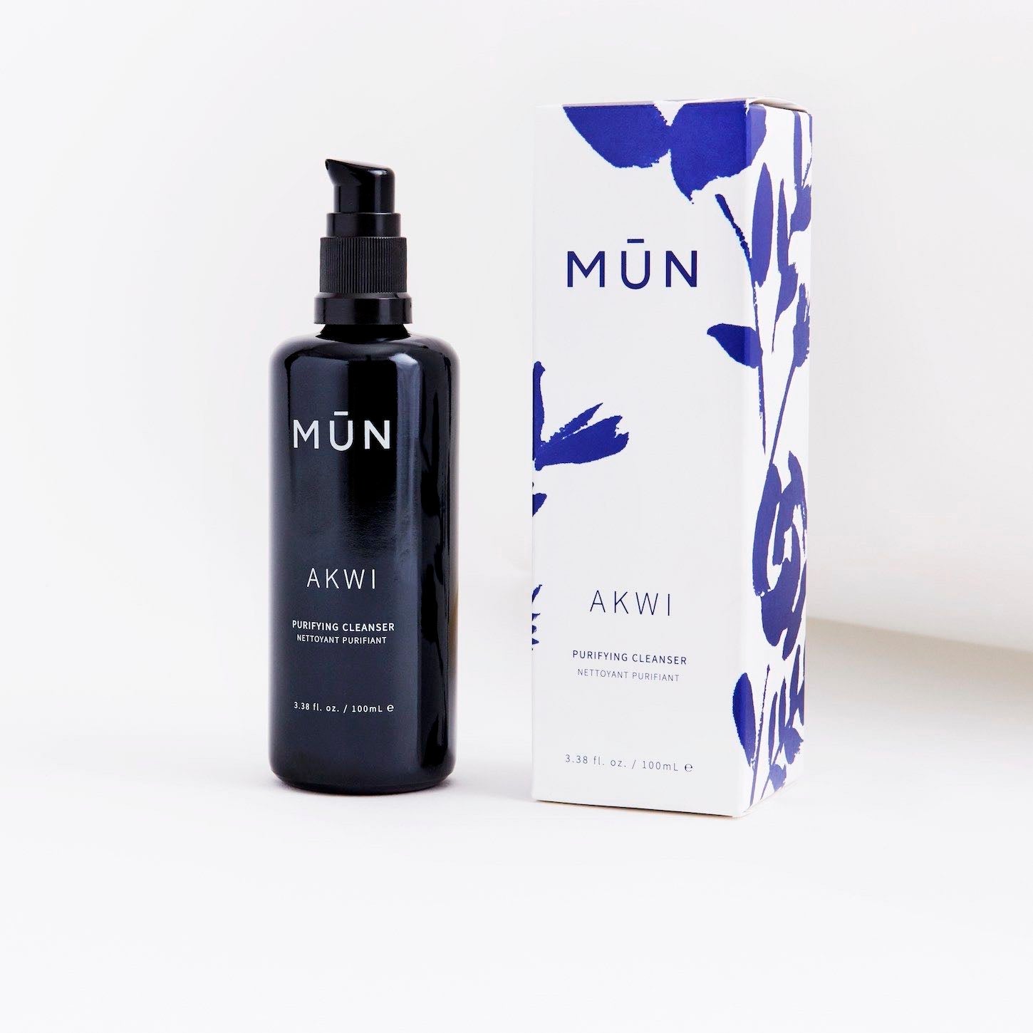 MUN Akwi Purifying Cleanser Packaging - Natural & Organic Skin Care