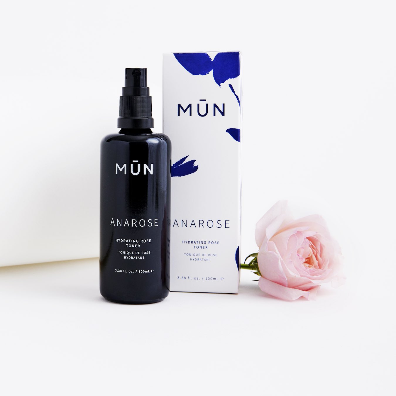 MUN Anarose Hydrating Rose Toner Packaging - Natural & Organic Skin Care